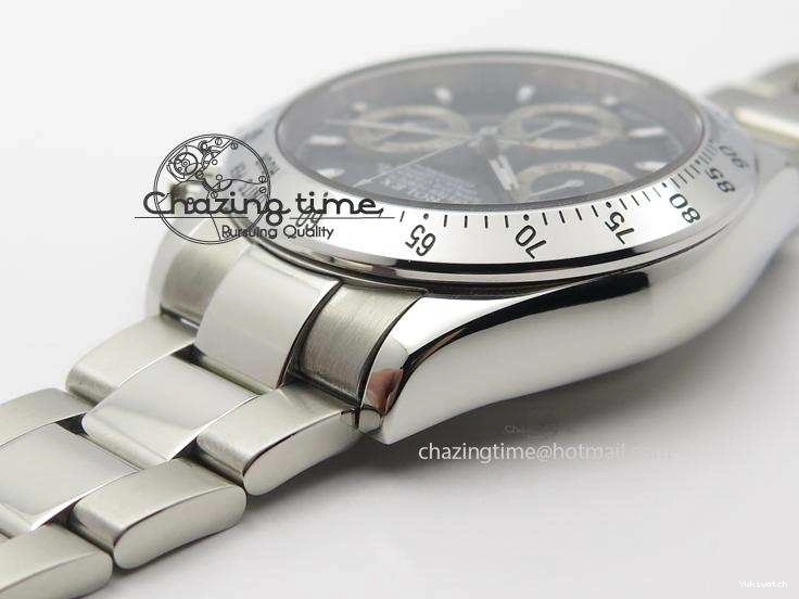 JF Sec@9 Bracelet Edition On Daytona A7750 Dial SS 116520 Black 0314